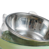 Maxbell Elevated Cat Bowls Small Medium Large Dog Drinking Dispenser Raised Dish Green