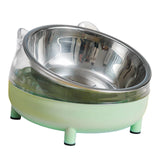 Maxbell Elevated Cat Bowls Small Medium Large Dog Drinking Dispenser Raised Dish Green