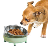 Maxbell Elevated Cat Bowls Small Medium Large Dog Drinking Dispenser Raised Dish Green