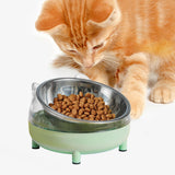 Maxbell Elevated Cat Bowls Small Medium Large Dog Drinking Dispenser Raised Dish Green