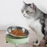 Maxbell Elevated Cat Bowls Small Medium Large Dog Drinking Dispenser Raised Dish Green
