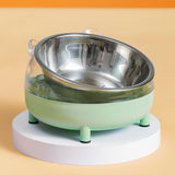 Maxbell Elevated Cat Bowls Small Medium Large Dog Drinking Dispenser Raised Dish Green