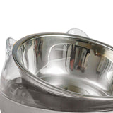 Maxbell Elevated Cat Bowls Small Medium Large Dog Drinking Dispenser Raised Dish Gray