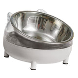 Maxbell Elevated Cat Bowls Small Medium Large Dog Drinking Dispenser Raised Dish Gray