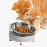 Maxbell Elevated Cat Bowls Small Medium Large Dog Drinking Dispenser Raised Dish Gray