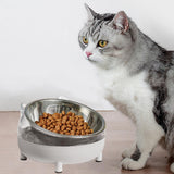 Maxbell Elevated Cat Bowls Small Medium Large Dog Drinking Dispenser Raised Dish Gray
