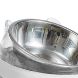 Maxbell Elevated Cat Bowls Small Medium Large Dog Drinking Dispenser Raised Dish White
