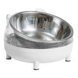 Maxbell Elevated Cat Bowls Small Medium Large Dog Drinking Dispenser Raised Dish White