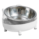 Maxbell Elevated Cat Bowls Small Medium Large Dog Drinking Dispenser Raised Dish White