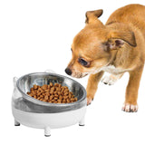 Maxbell Elevated Cat Bowls Small Medium Large Dog Drinking Dispenser Raised Dish White