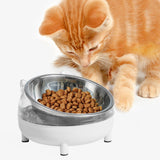 Maxbell Elevated Cat Bowls Small Medium Large Dog Drinking Dispenser Raised Dish White