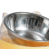 Maxbell Elevated Cat Bowls Small Medium Large Dog Drinking Dispenser Raised Dish Yellow