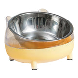 Maxbell Elevated Cat Bowls Small Medium Large Dog Drinking Dispenser Raised Dish Yellow
