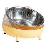 Maxbell Elevated Cat Bowls Small Medium Large Dog Drinking Dispenser Raised Dish Yellow