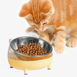Maxbell Elevated Cat Bowls Small Medium Large Dog Drinking Dispenser Raised Dish Yellow