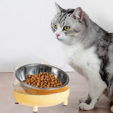 Maxbell Elevated Cat Bowls Small Medium Large Dog Drinking Dispenser Raised Dish Yellow