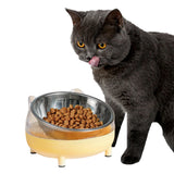 Maxbell Elevated Cat Bowls Small Medium Large Dog Drinking Dispenser Raised Dish Yellow