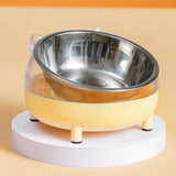 Maxbell Elevated Cat Bowls Small Medium Large Dog Drinking Dispenser Raised Dish Yellow