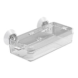 Maxbell Suction Cup Reptile Feeder Dish Water Food Bowl Basin for Chameleon 6.5x13.5x2.5cm Clear