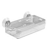 Maxbell Suction Cup Reptile Feeder Dish Water Food Bowl Basin for Chameleon 6.5x13.5x2.5cm Clear