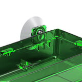 Maxbell Suction Cup Reptile Feeder Dish Water Food Bowl Basin for Chameleon 6.5x13.5x2.5cm Green