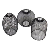 Maxbell Metal Pendant Lamp Shade Wrought Iron Wire Lampshade for Cafe Decoration Round