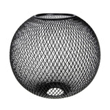 Maxbell Metal Pendant Lamp Shade Wrought Iron Wire Lampshade for Cafe Decoration Round