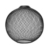 Maxbell Metal Pendant Lamp Shade Wrought Iron Wire Lampshade for Cafe Decoration Round