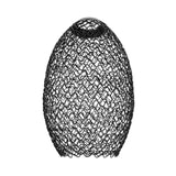 Maxbell Metal Pendant Lamp Shade Wrought Iron Wire Lampshade for Cafe Decoration Oval