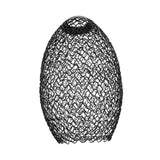 Maxbell Metal Pendant Lamp Shade Wrought Iron Wire Lampshade for Cafe Decoration Oval