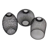 Maxbell Metal Pendant Lamp Shade Wrought Iron Wire Lampshade for Cafe Decoration Cylinder