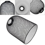 Maxbell Metal Pendant Lamp Shade Wrought Iron Wire Lampshade for Cafe Decoration Cylinder