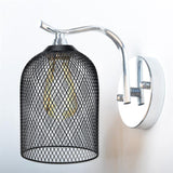 Maxbell Metal Pendant Lamp Shade Wrought Iron Wire Lampshade for Cafe Decoration Cylinder