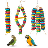 Maxbell Bird Chew Toy Braided Swing Perch Lovebirds Cockatiels Parakeet Budgie A String