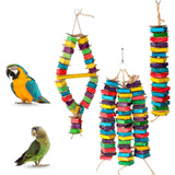 Maxbell Bird Chew Toy Braided Swing Perch Lovebirds Cockatiels Parakeet Budgie A String