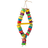 Maxbell Bird Chew Toy Braided Swing Perch Lovebirds Cockatiels Parakeet Budgie Two Strings