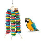 Maxbell Bird Chew Toy Braided Swing Perch Lovebirds Cockatiels Parakeet Budgie Three Strings