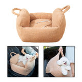 Maxbell Cat Bed Dog Carrying Center Console Dog Bed with Straps Pet for