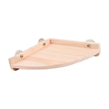 Maxbell Hamster Cage Corner Platform Wooden Stand Chinchilla Small Animal Parrot