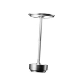 Maxbell Dimmable Desk Lamp Table Light USB Rechargeable Eye Caring Dorm Bedroom Silver