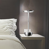 Maxbell Dimmable Desk Lamp Table Light USB Rechargeable Eye Caring Dorm Bedroom Silver