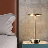 Maxbell Dimmable Desk Lamp Table Light USB Rechargeable Eye Caring Dorm Bedroom Gold