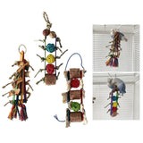 Maxbell Parrot Cage Hanging Toys Birds Chewing Bite Lovebird Finches Boredom Breaker Red Green Ball