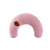 Maxbell Pet Neck Pillow Cushion Stuffed Chewing Toy Plush for Dog Kitten Cat Pink