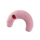 Maxbell Pet Neck Pillow Cushion Stuffed Chewing Toy Plush for Dog Kitten Cat Pink