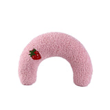 Maxbell Pet Neck Pillow Cushion Stuffed Chewing Toy Plush for Dog Kitten Cat Pink