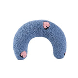 Maxbell Pet Neck Pillow Cushion Stuffed Chewing Toy Plush for Dog Kitten Cat Blue