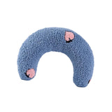 Maxbell Pet Neck Pillow Cushion Stuffed Chewing Toy Plush for Dog Kitten Cat Blue