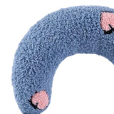 Maxbell Pet Neck Pillow Cushion Stuffed Chewing Toy Plush for Dog Kitten Cat Blue