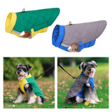 Maxbell Warm Dog Clothes Dog Vest for Pet Supplies Autumn Cold Weather Gray Blue